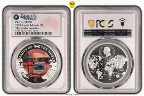 2024 $5 The Twelve Apostles Beauty of the World MS70