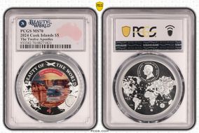 2024 $5 The Twelve Apostles Beauty of the World MS70