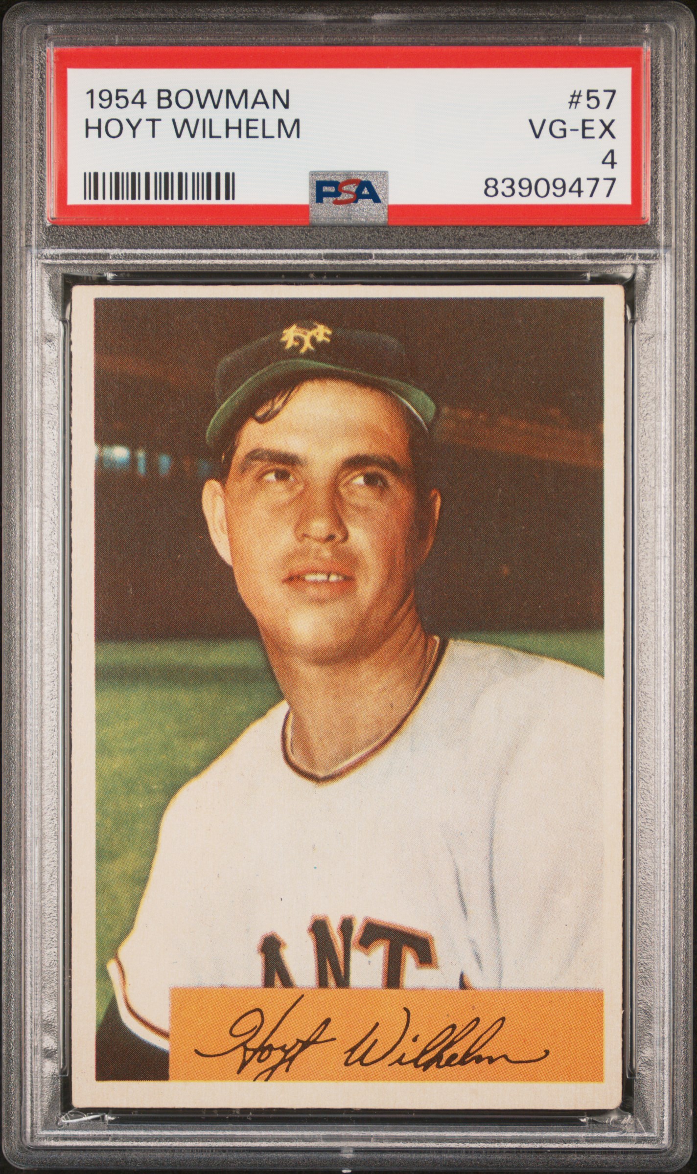 1954 BOWMAN #57 HOYT WILHELM
