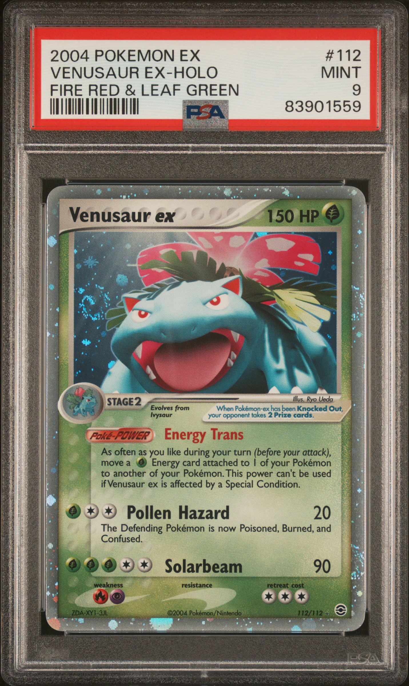 2004 POKEMON EX FIRE RED & LEAF GREEN #112 VENUSAUR EX-HOLO FIRE RED & LEAF GREEN