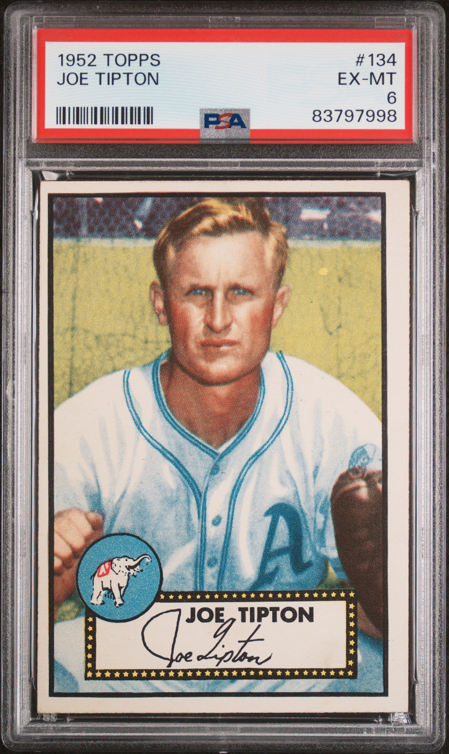 1952 TOPPS #134 JOE TIPTON