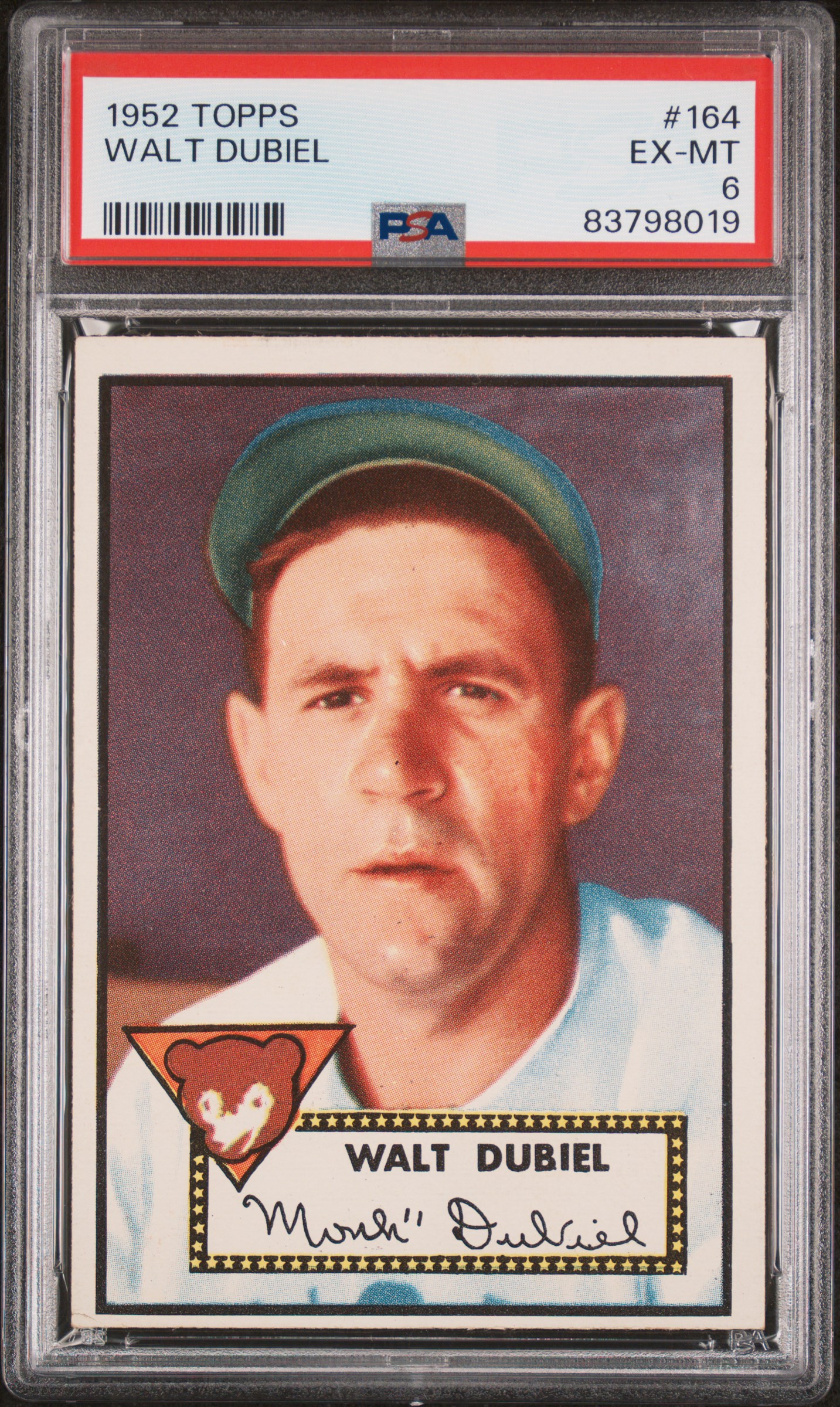 1952 TOPPS #164 WALT DUBIEL