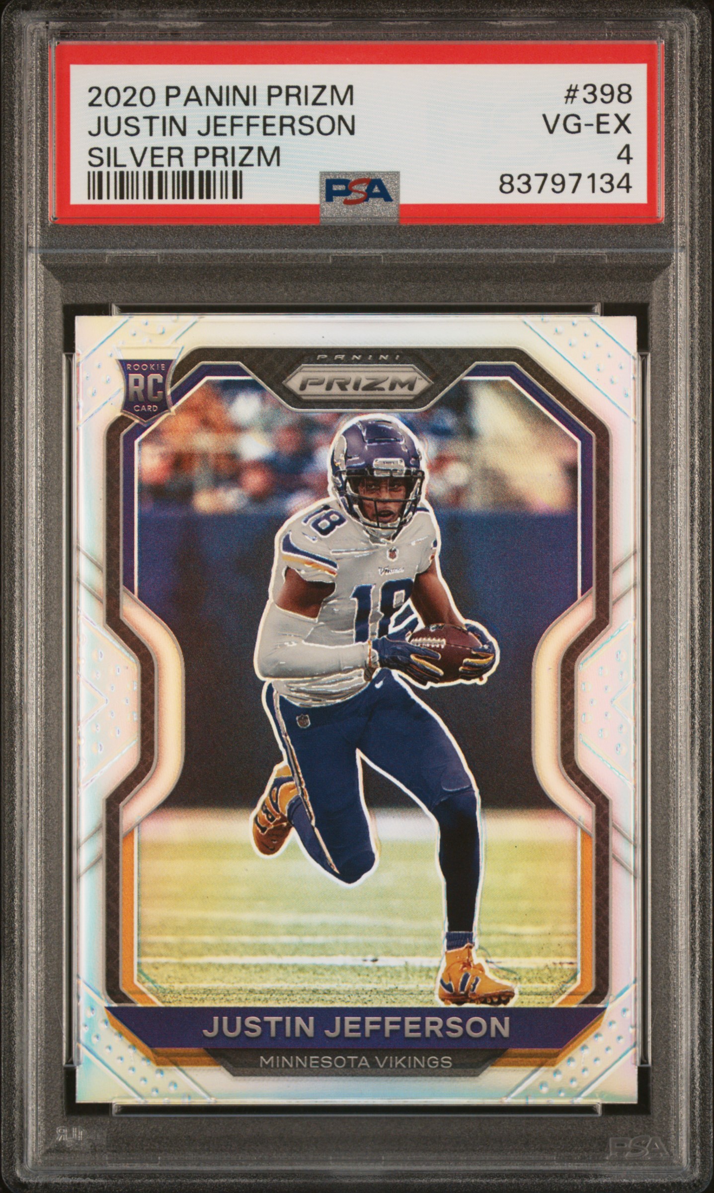 2020 PANINI PRIZM #398 JUSTIN JEFFERSON SILVER PRIZM