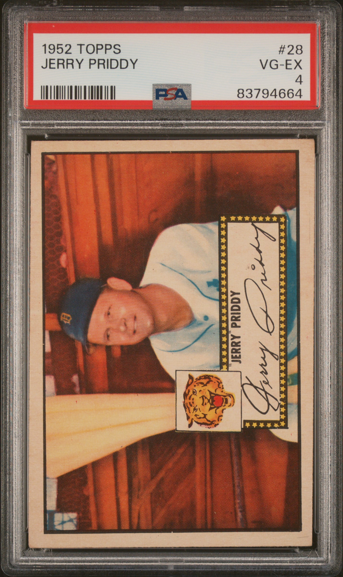 1952 TOPPS #28 JERRY PRIDDY