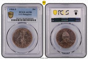 1904-S 50C AU58