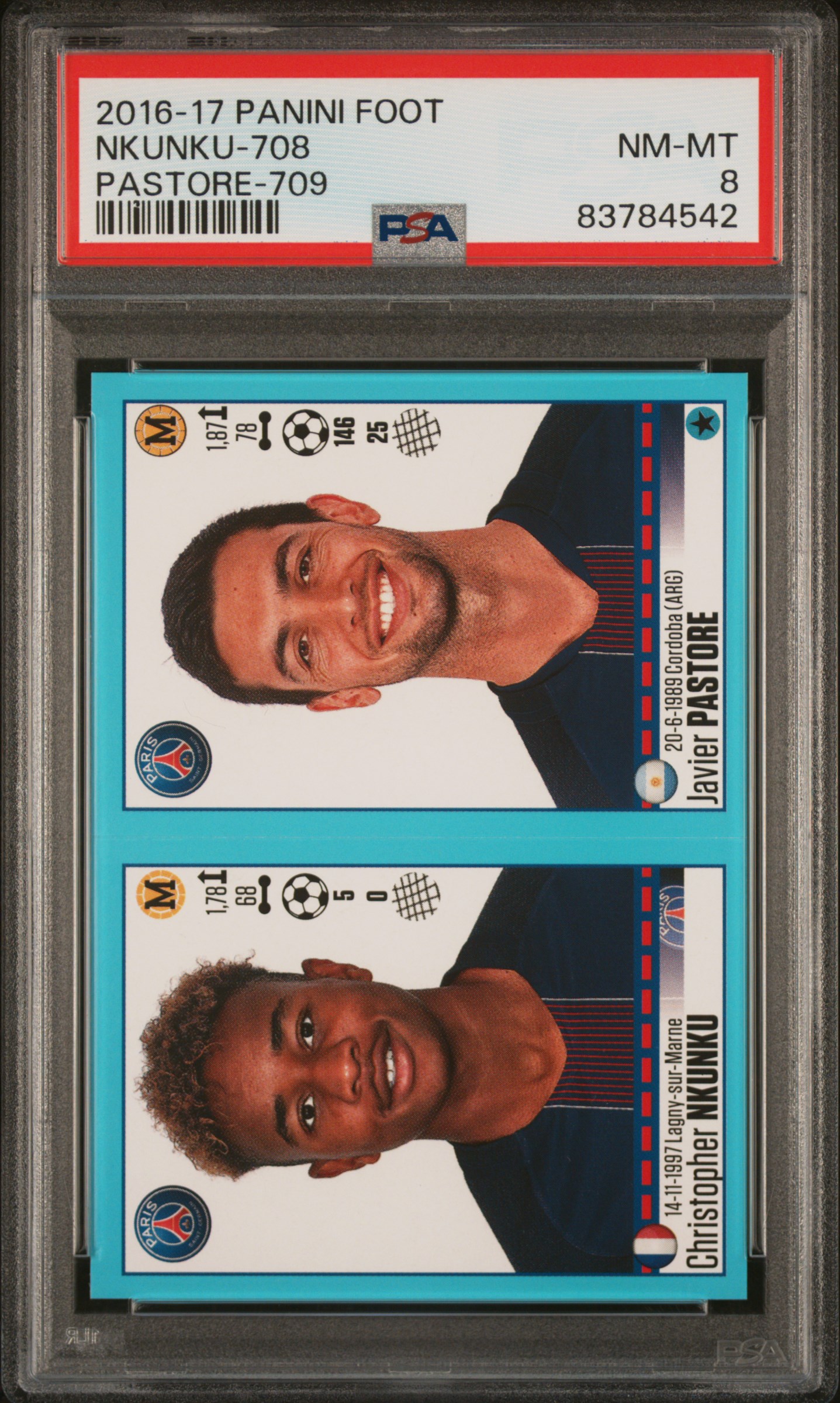 2016 PANINI FOOT NKUNKU-708 PASTORE-709