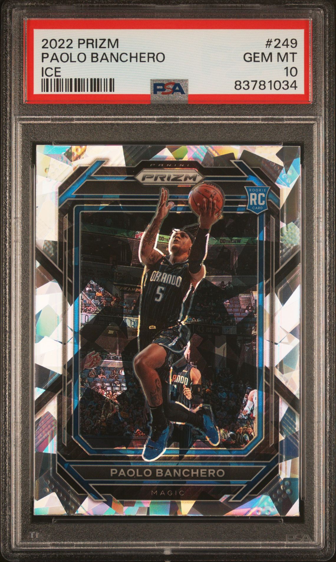 2022 Panini PANINI PRIZM RED ICE #249 Paolo Banchero front