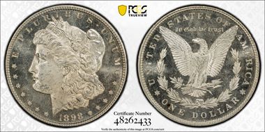 1898 $1 MS64DMPL