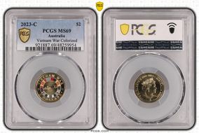 2023-C $2 Vietnam War Colorized MS69