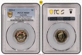 2023-C $2 Vietnam War Colorized MS69