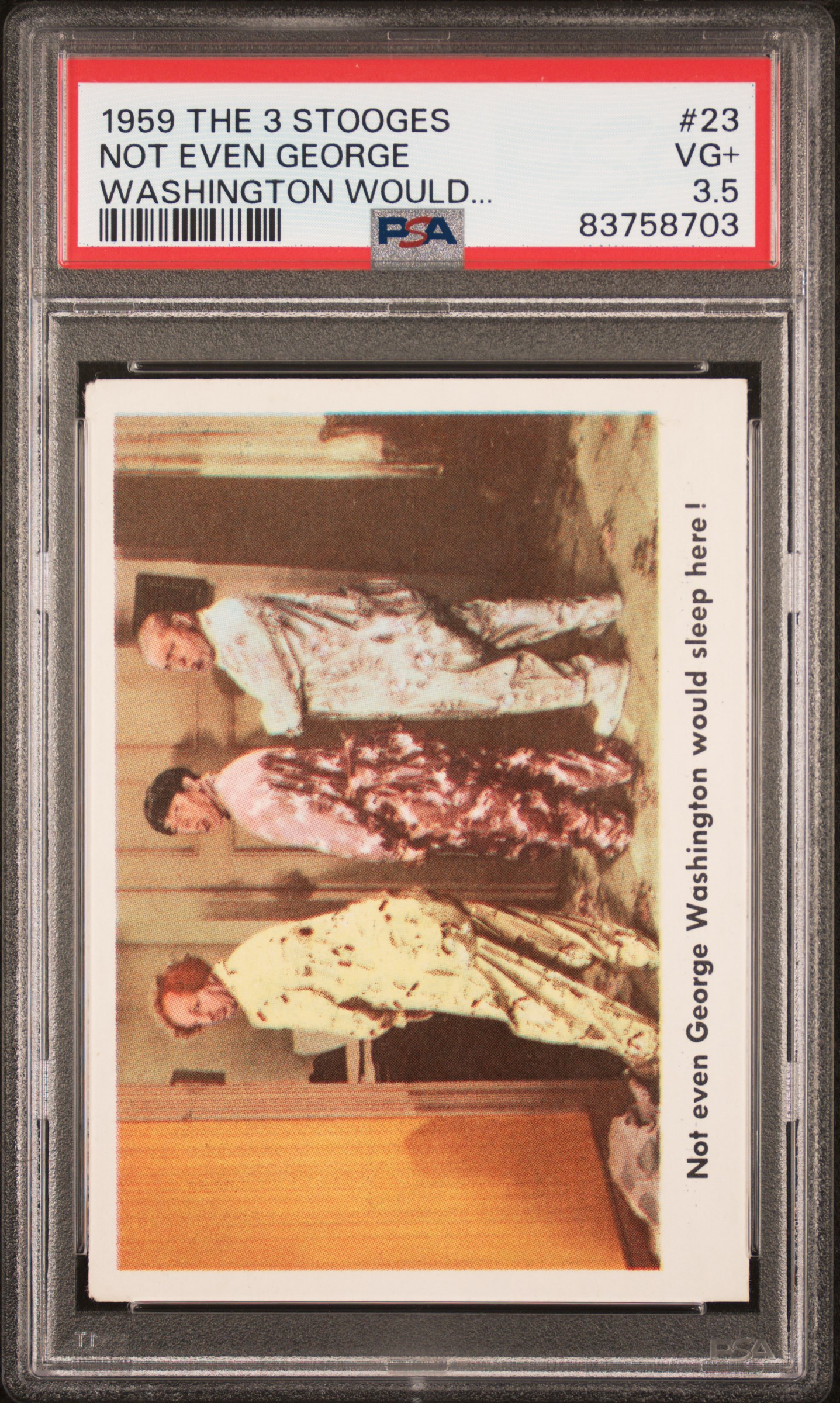 1959 THE 3 STOOGES #23 NOT EVEN GEORGE WASHINGTON WOULD...