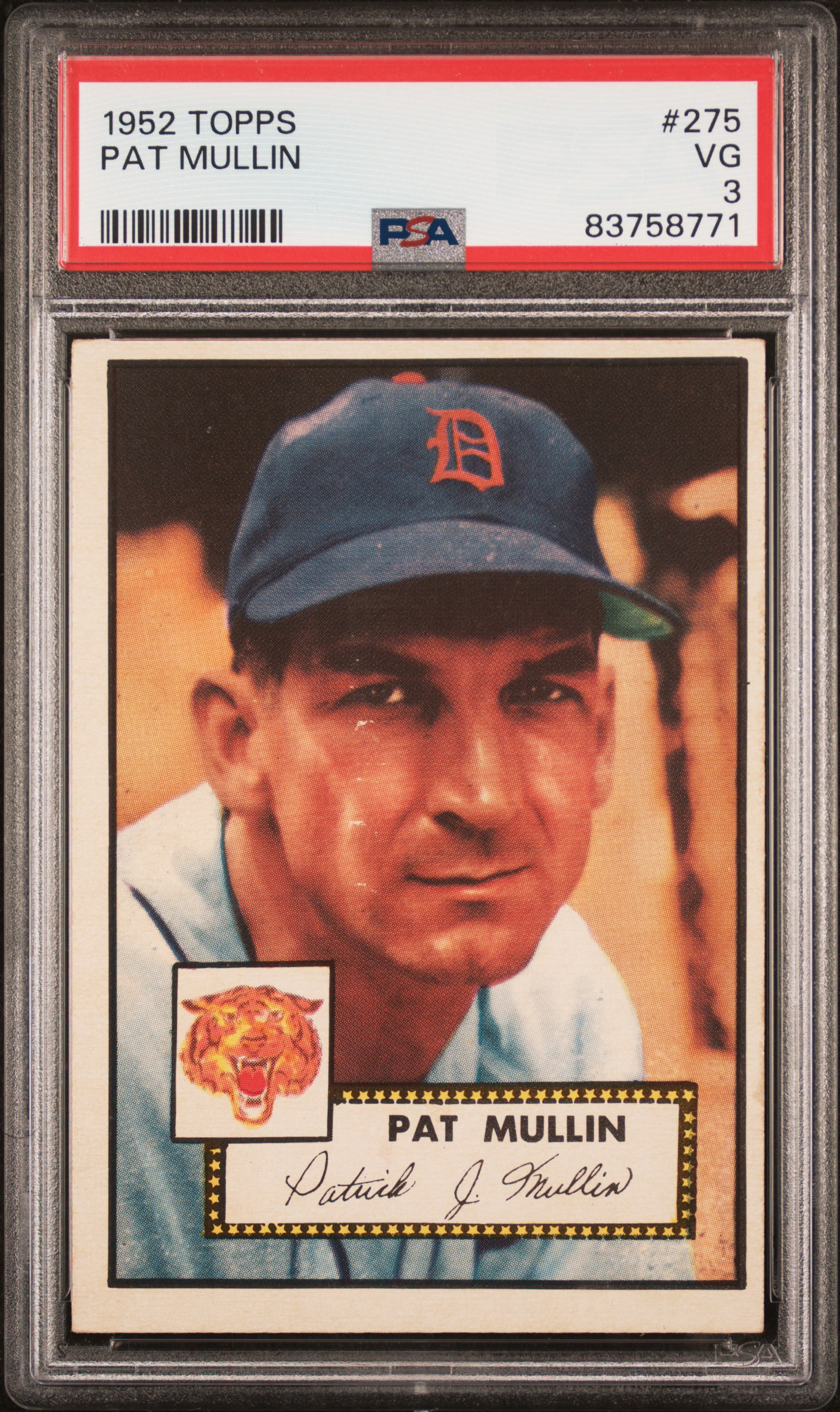 1952 TOPPS #275 PAT MULLIN