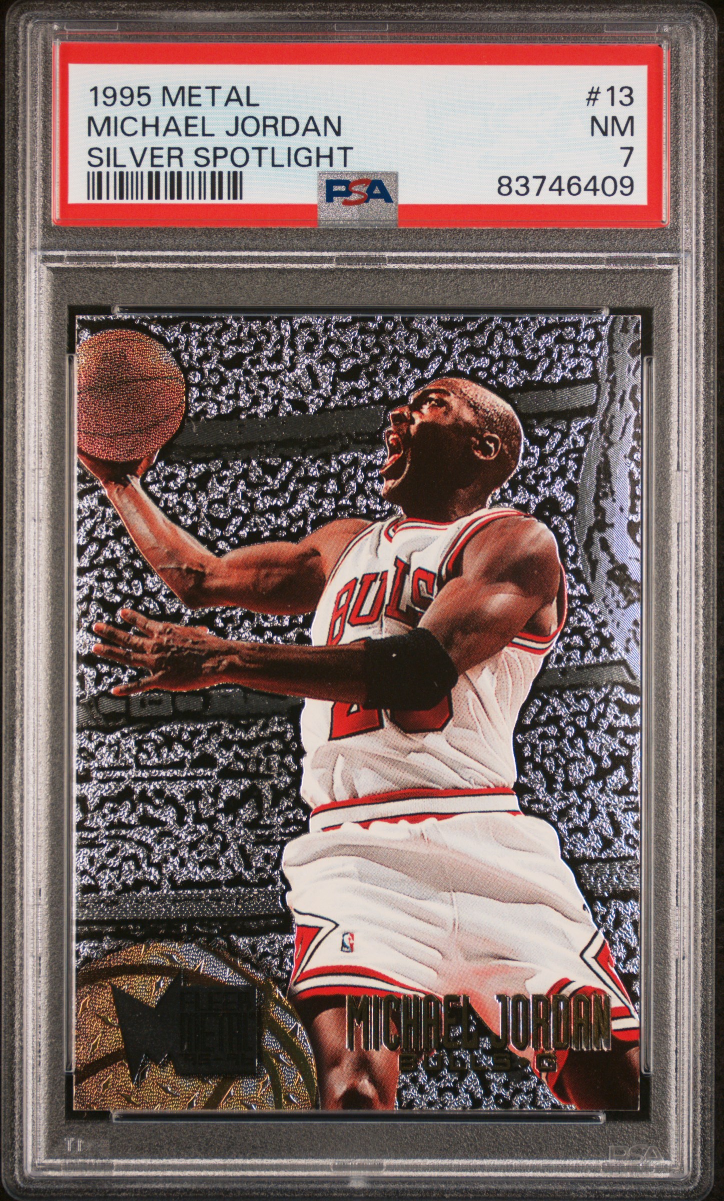 1995 METAL #13 MICHAEL JORDAN SILVER SPOTLIGHT