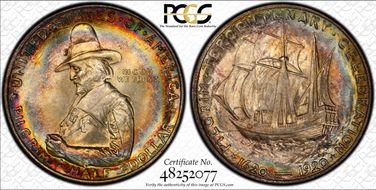 1920 50C Pilgrim MS67+