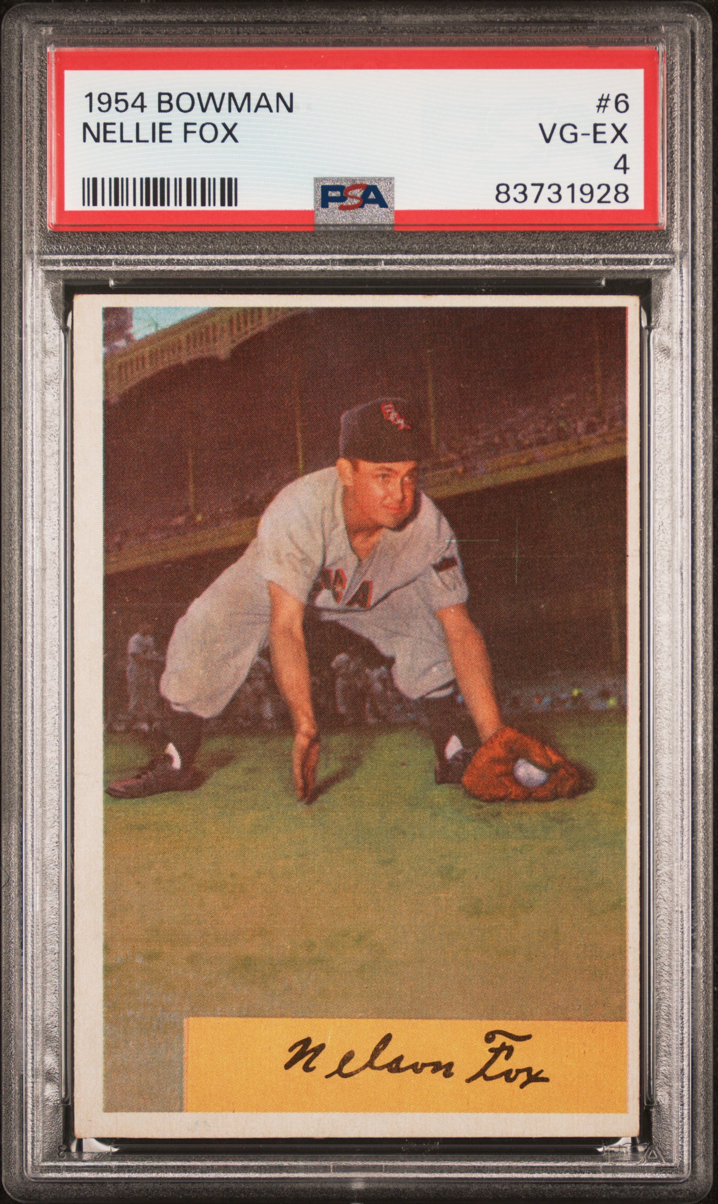 1954 BOWMAN #6 NELLIE FOX