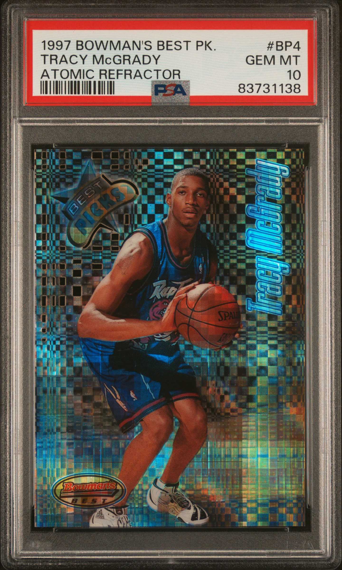 1997 BOWMAN'S BEST BEST PICKS #BP4 TRACY McGRADY ATOMIC REFRACTOR