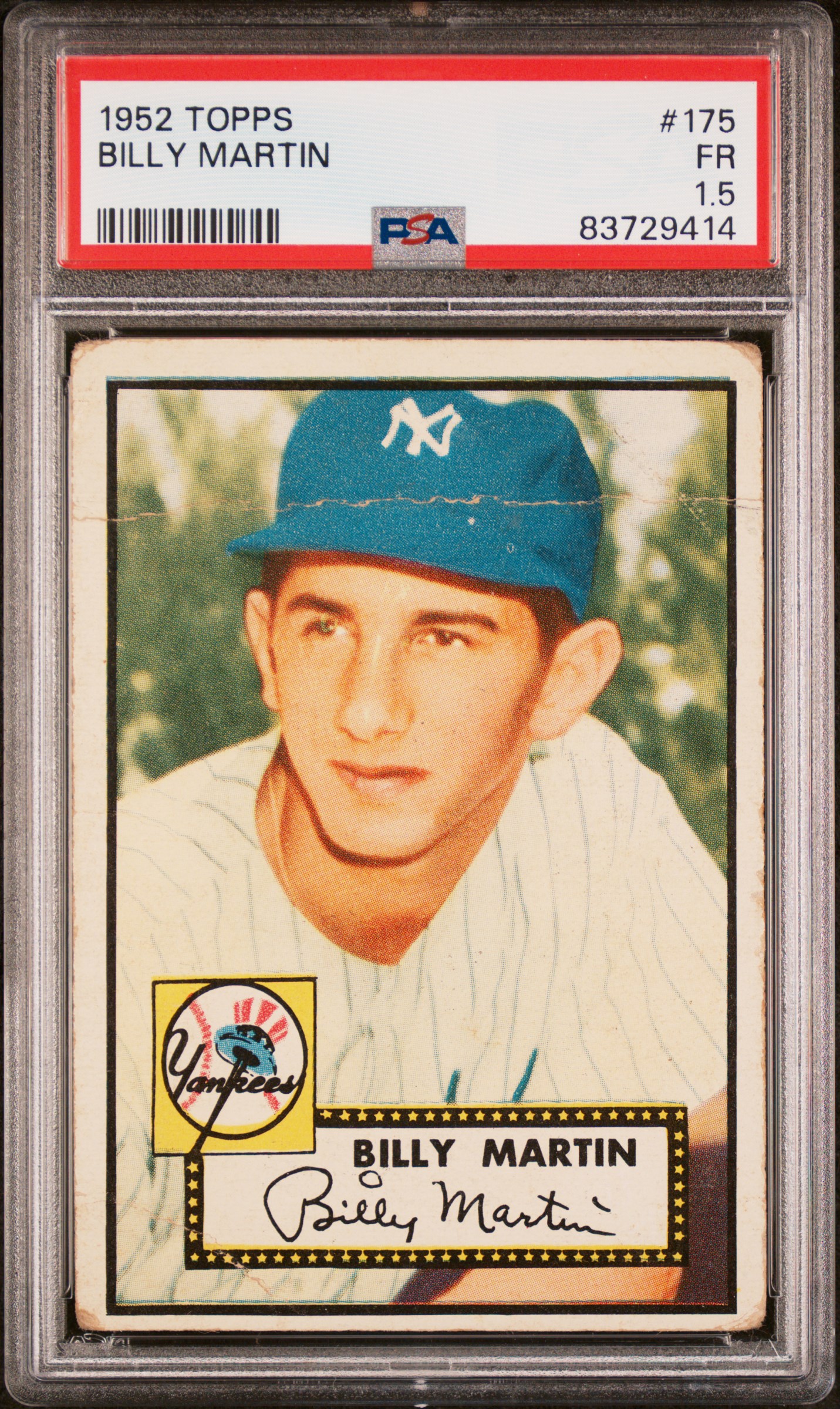 1952 TOPPS #175 BILLY MARTIN