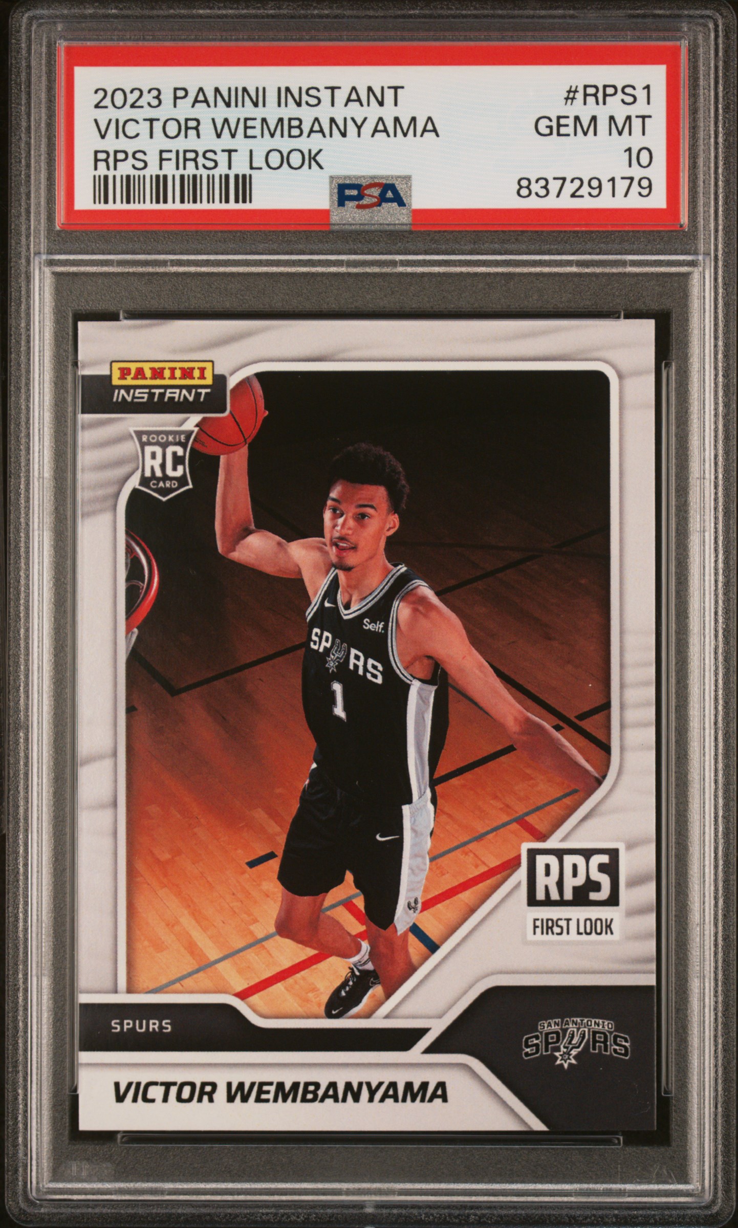 2023 PANINI INSTANT RPS FIRST LOOK #RPS1 VICTOR WEMBANYAMA