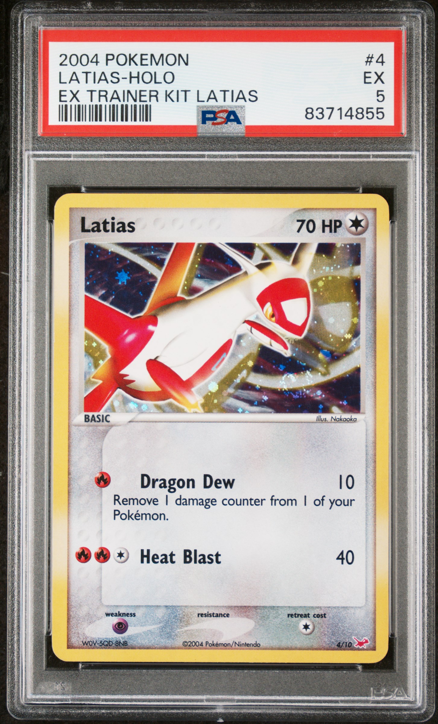 2004 POKEMON EX TRAINER KIT LATIAS #4 LATIAS-HOLO EX TRAINER KIT LATIAS