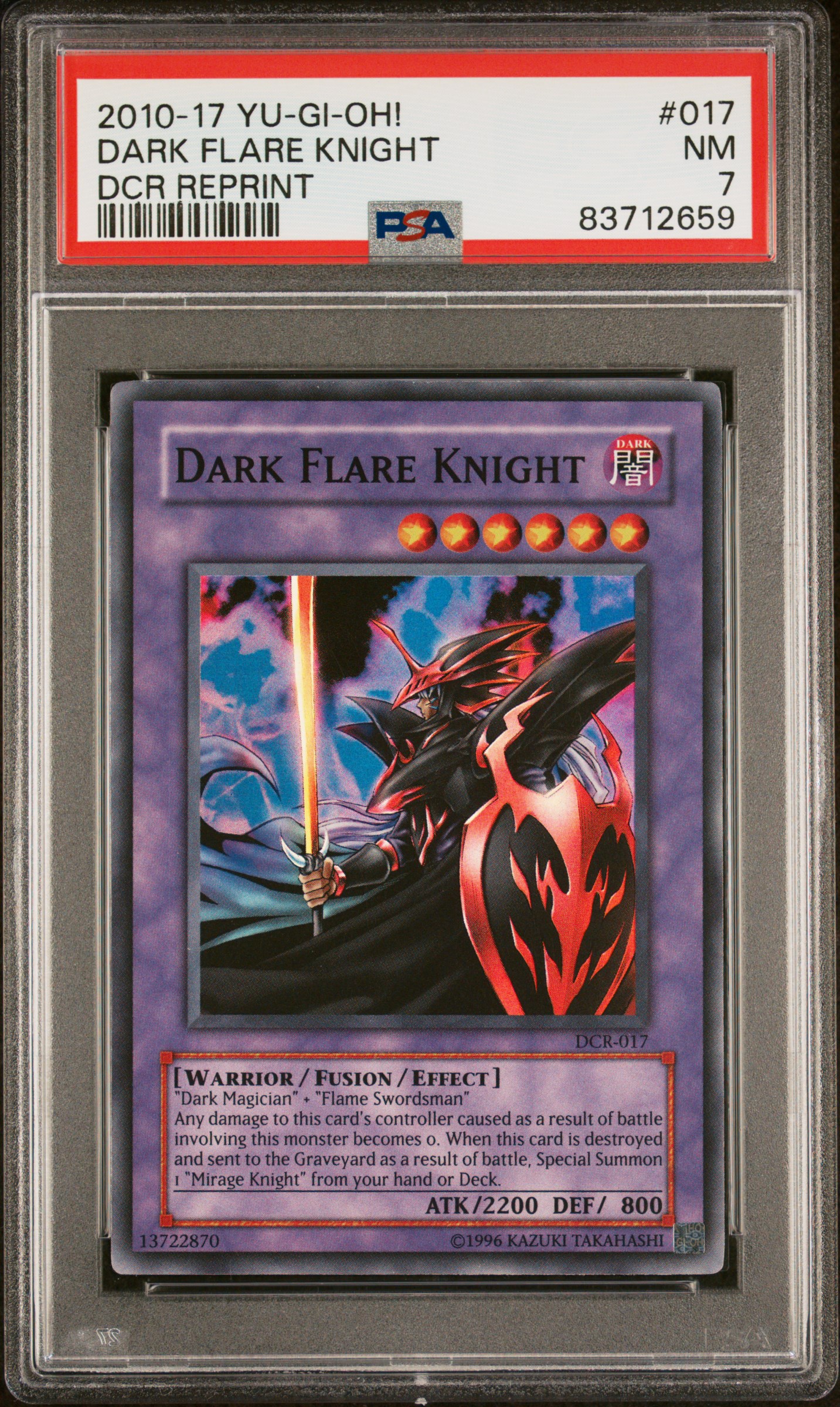 2010-2017 YU-GI-OH! DARK CRISIS REPRINT #017 DARK FLARE KNIGHT DCR REPRINT