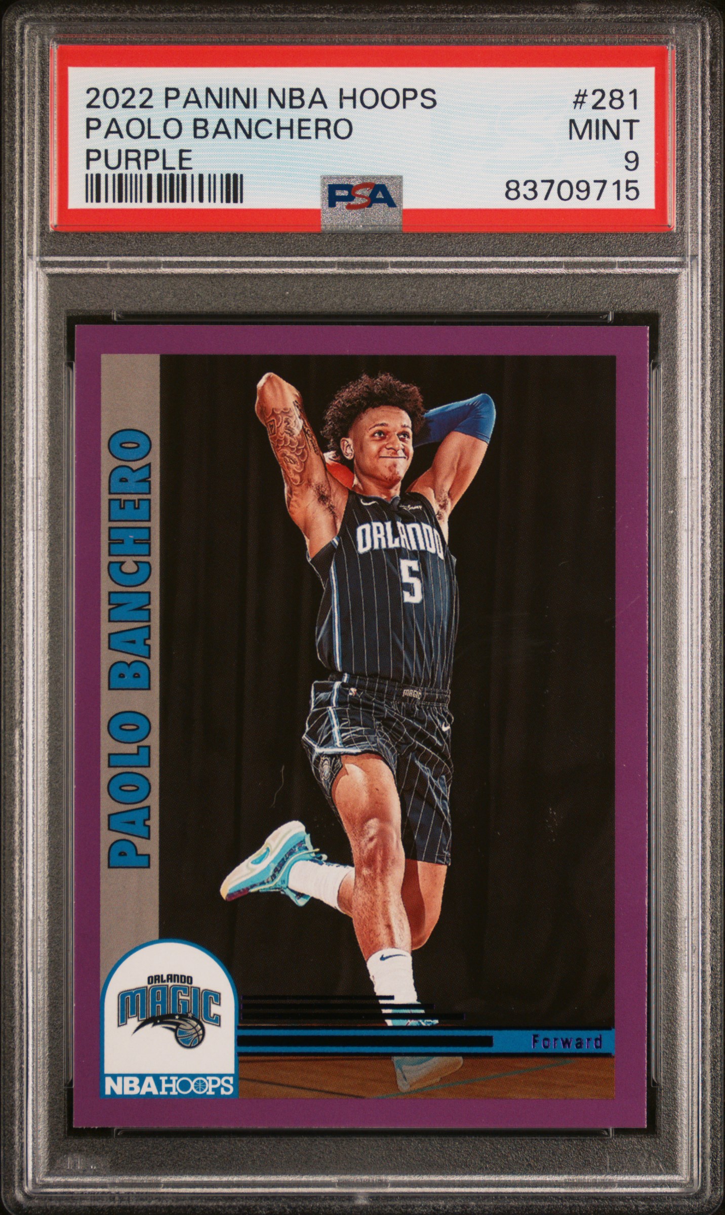 2022 PANINI NBA HOOPS #281 PAOLO BANCHERO PURPLE