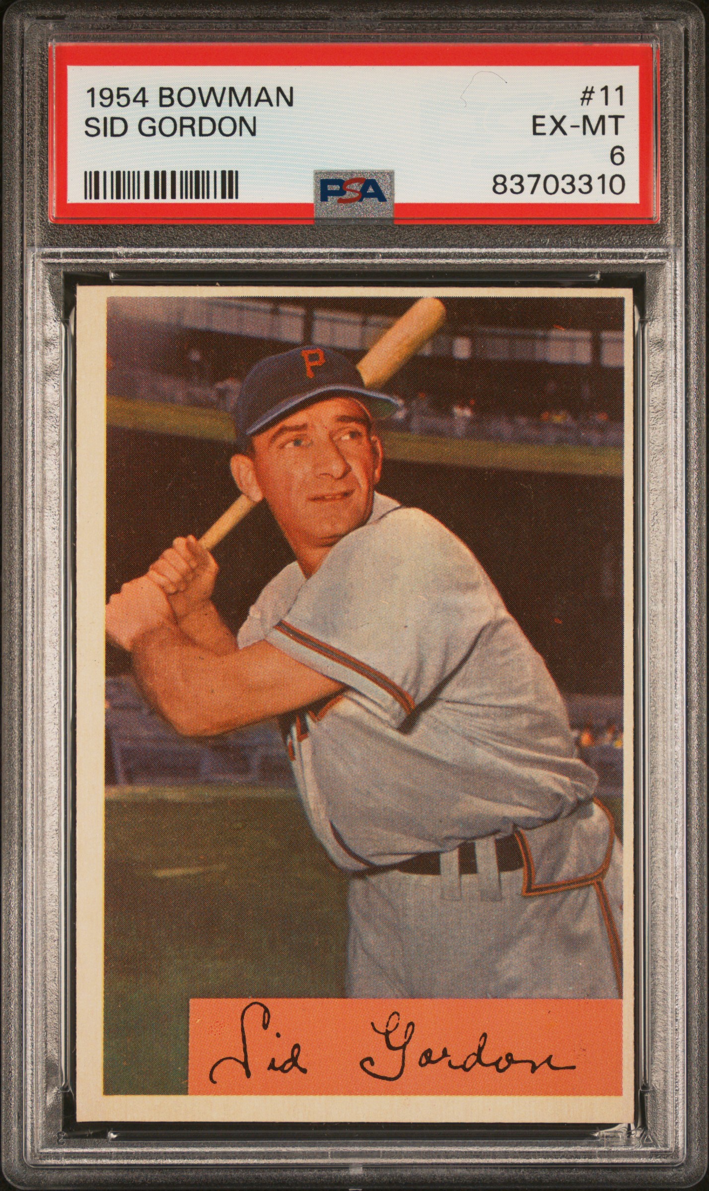 1954 BOWMAN #11 SID GORDON