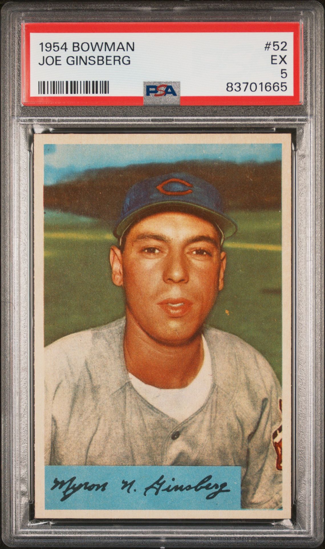 1954 Bowman BOWMAN #52 Joe Ginsberg front
