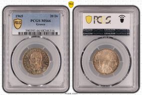 1965 20 Dr KM-85  Ag MS66