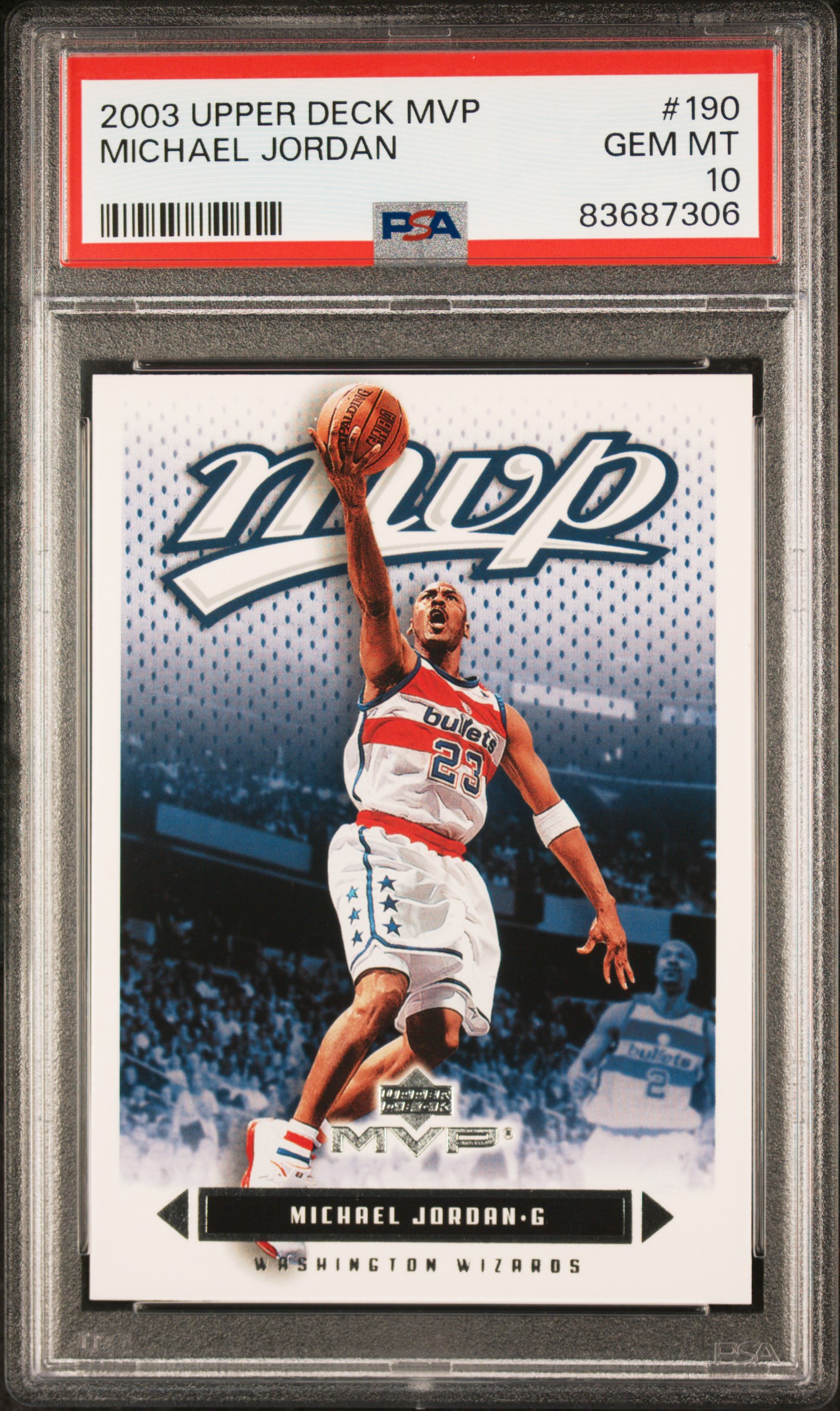 2003 UPPER DECK MVP #190 MICHAEL JORDAN