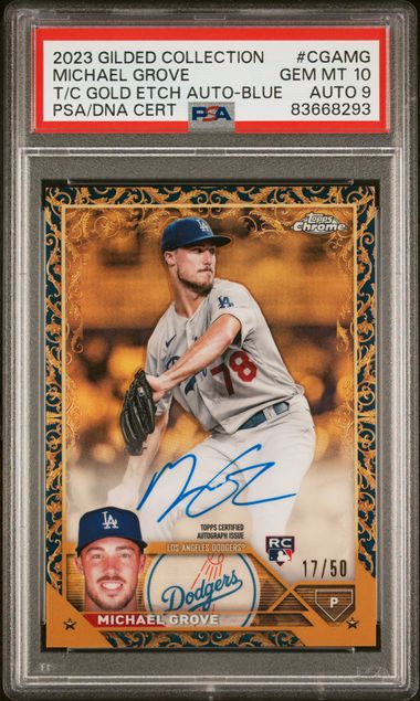 2023 Topps Gilded Collection Topps Chrome Gold Etch Autographs