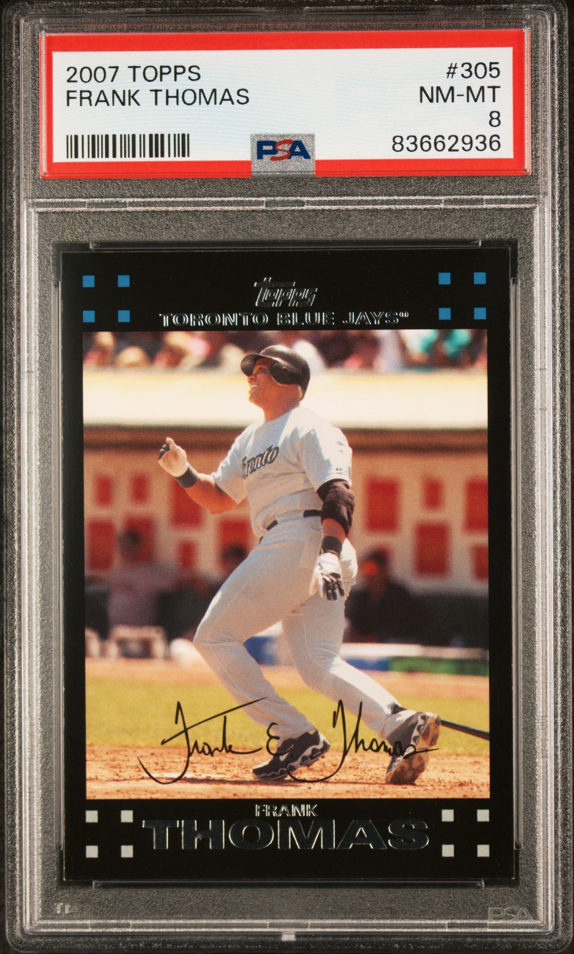 2007 Topps Frank Thomas #305 Nm-Mt 8 front