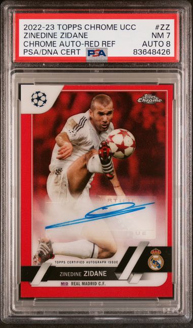 2022-23 Topps Chrome UEFA Club Competitions Chrome Autographs Red 