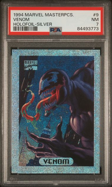 1994 Marvel Masterpieces #9 Venom Silver Holofoil buy PSA 9