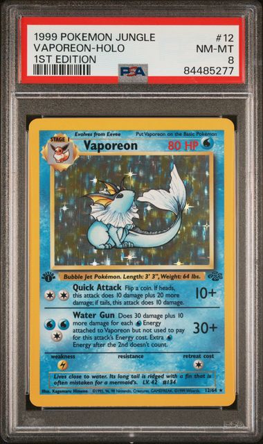 1999 Pokemon Jungle 1st Edition Flareon Holo #3 purchases PSA 8