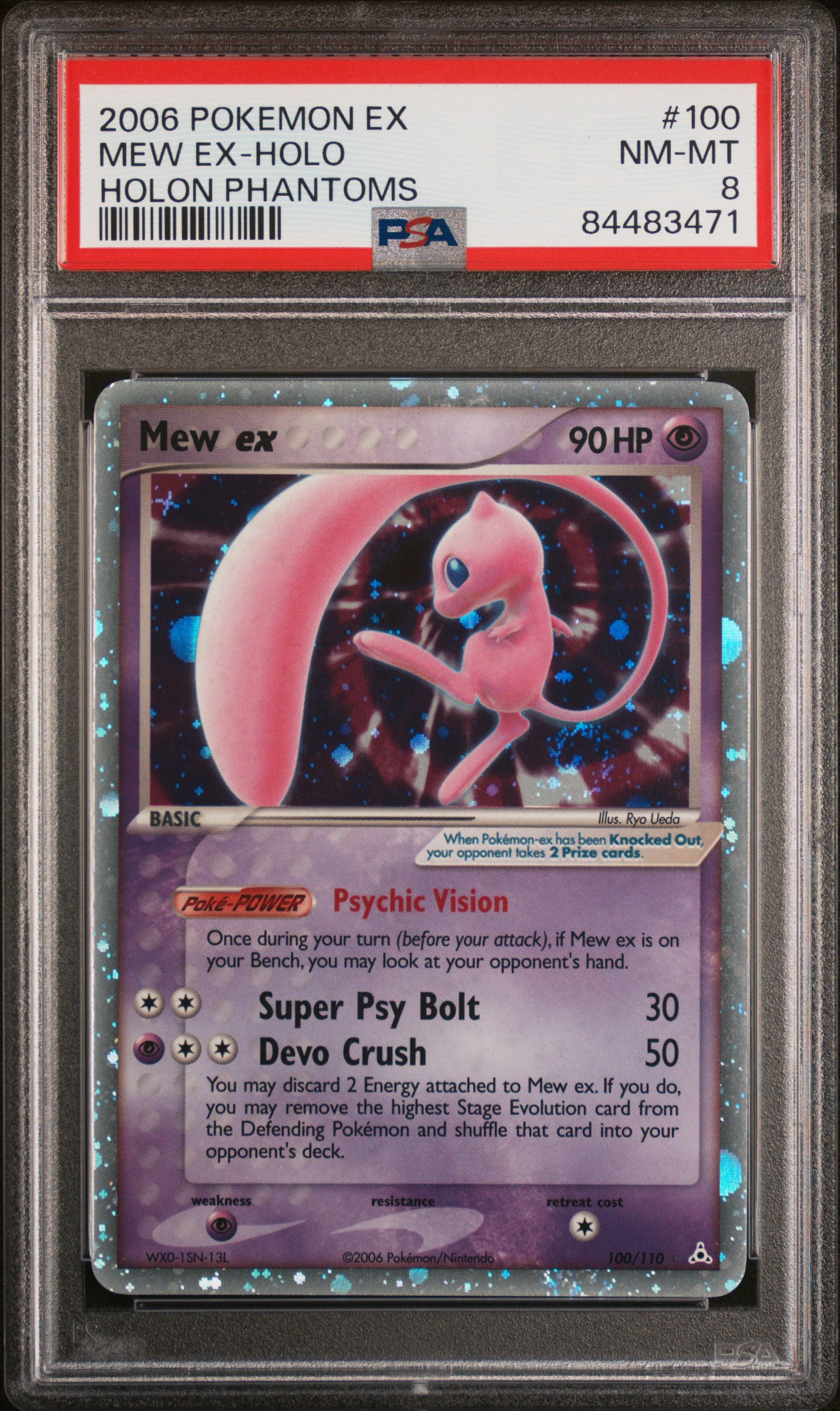 2006 POKEMON EX HOLON PHANTOMS #100 MEW EX-HOLO HOLON PHANTOMS