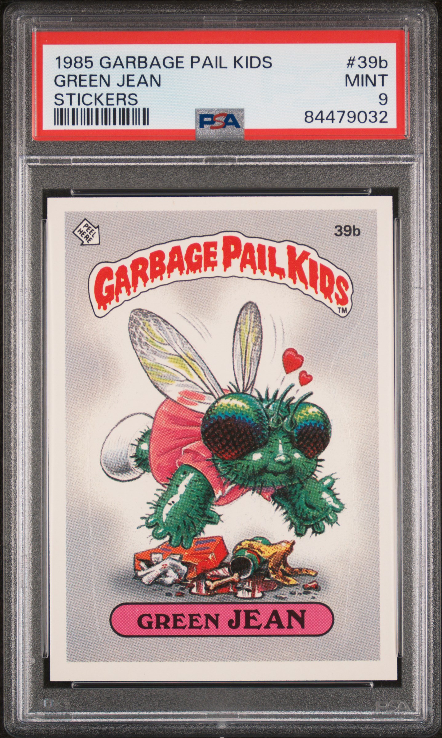 1985 Topps GARBAGE PAIL KIDS STICKERS Green #39B Green Jean front