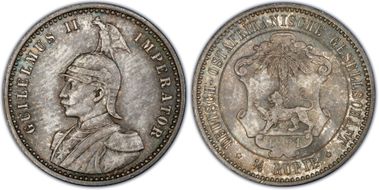 1891 1/4 Rup J-711 MS66