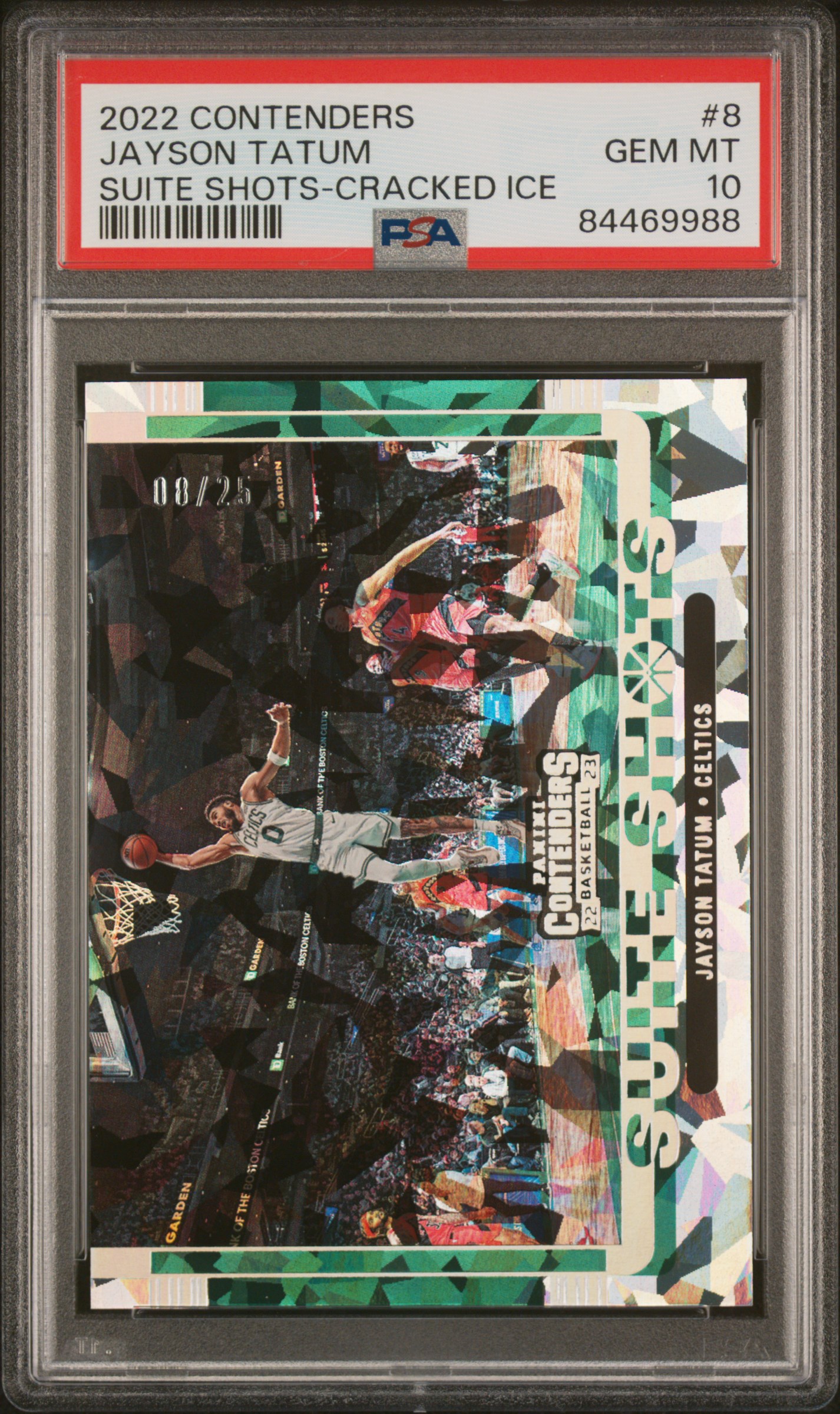 2022 PANINI CONTENDERS SUITE SHOTS #8 JAYSON TATUM SUITE SHOTS-CRACKED ICE