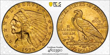 1929 $2.50 MS63