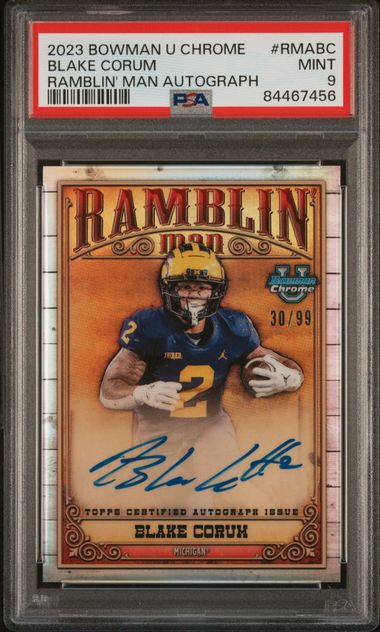 2023 Bowman University Chrome Ramblin Man Autographs RMABC Blake