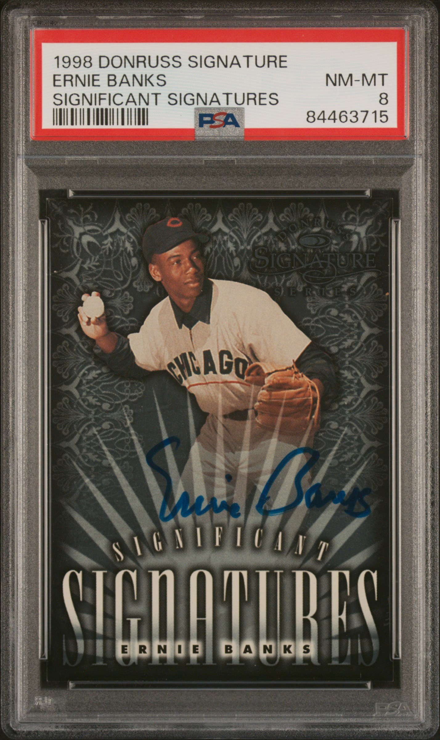 1998 DONRUSS SIGNATURE SIGNIFICANT SIGNATURES ERNIE BANKS SIGNIFICANT SIGNATURES