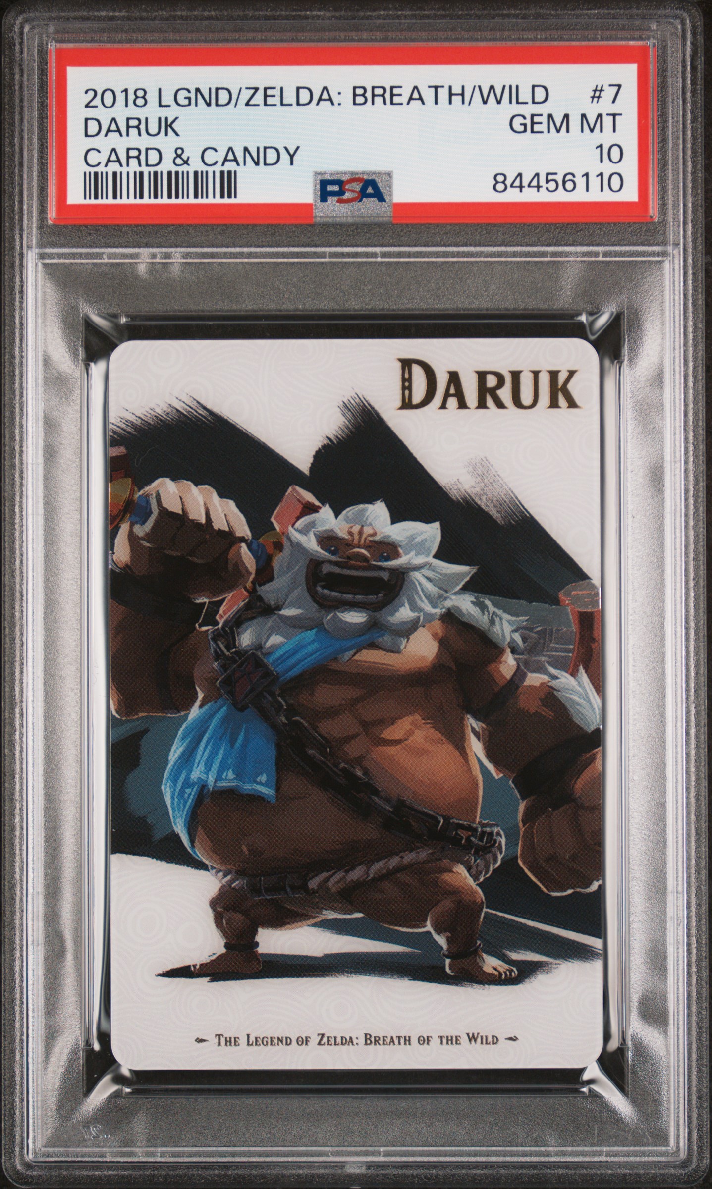 2018 LEGEND OF ZELDA: BREATH OF THE WILD CARD & CANDY #7 DARUK CARD & CANDY