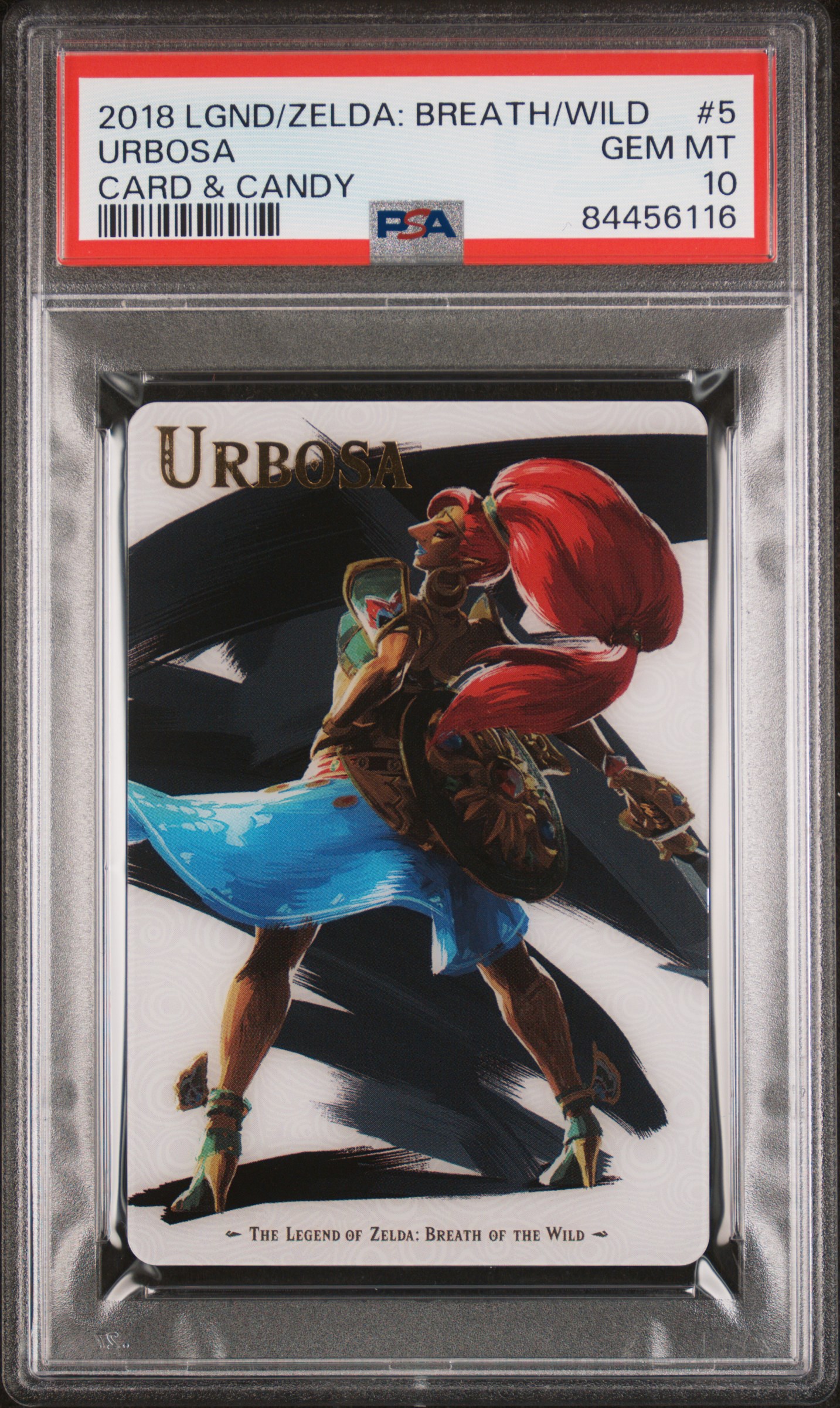 2018 LEGEND OF ZELDA: BREATH OF THE WILD CARD & CANDY #5 URBOSA CARD & CANDY
