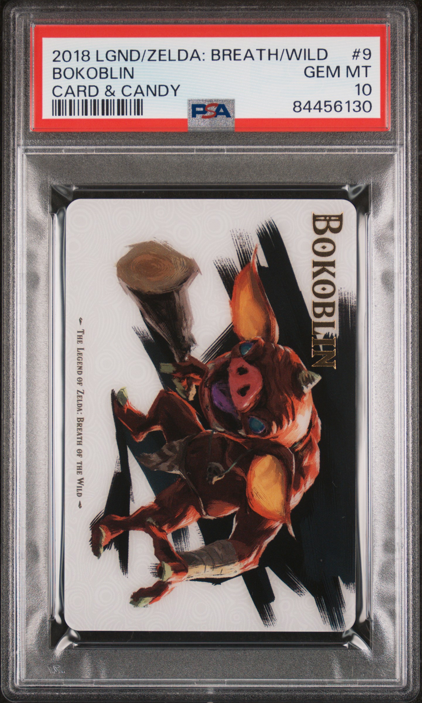 2018 LEGEND OF ZELDA: BREATH OF THE WILD CARD & CANDY #9 BOKOBLIN CARD & CANDY