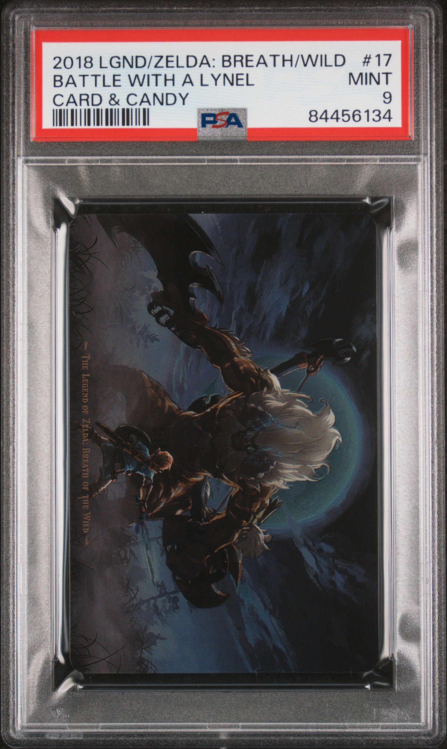 2018 LEGEND OF ZELDA: BREATH OF THE WILD CARD & CANDY #17 BATTLE WITH A LYNEL CARD & CANDY