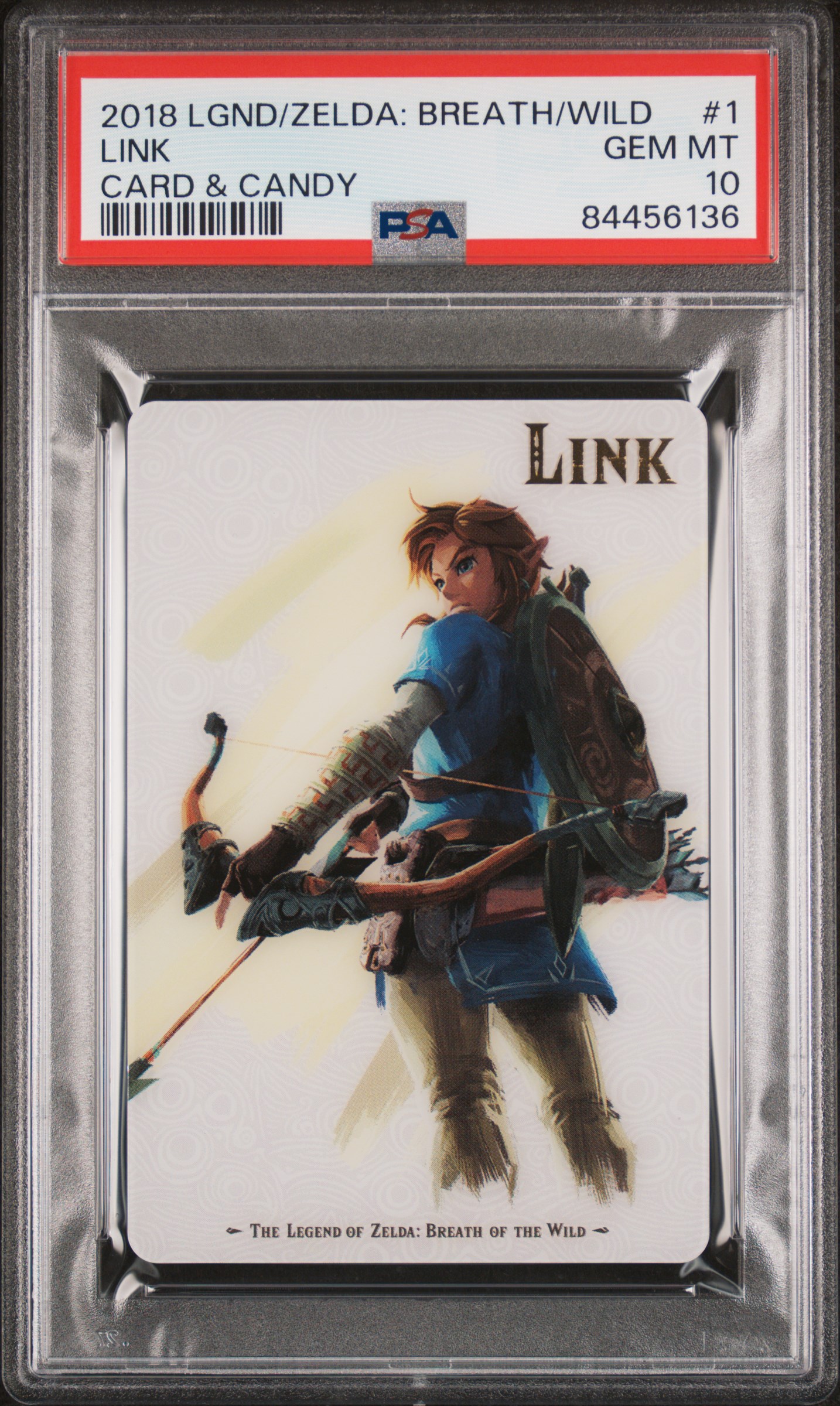 2018 LEGEND OF ZELDA: BREATH OF THE WILD CARD & CANDY #1 LINK CARD & CANDY