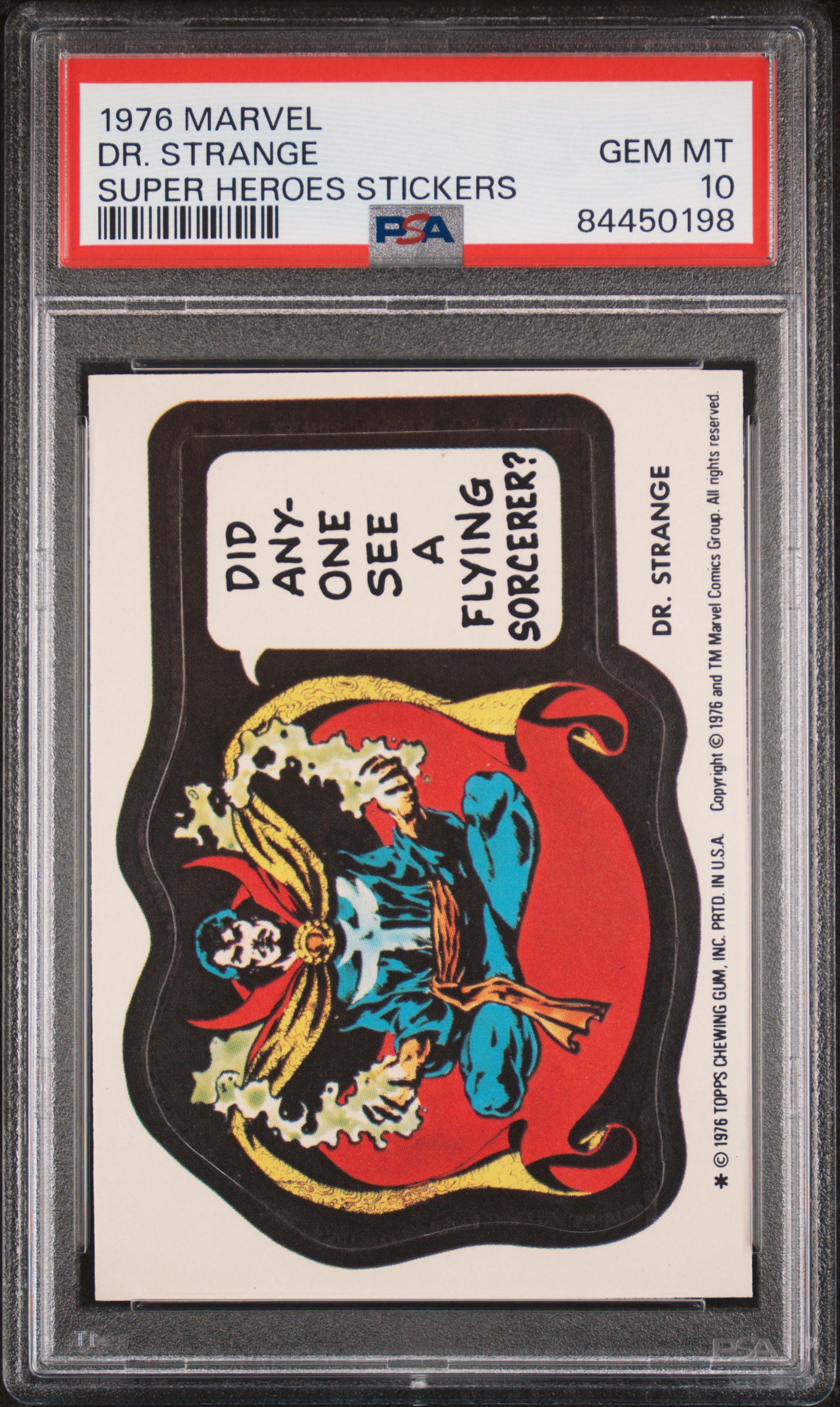 1976 SUPER HEROES STICKERS DR. STRANGE SUPER HEROES STICKERS