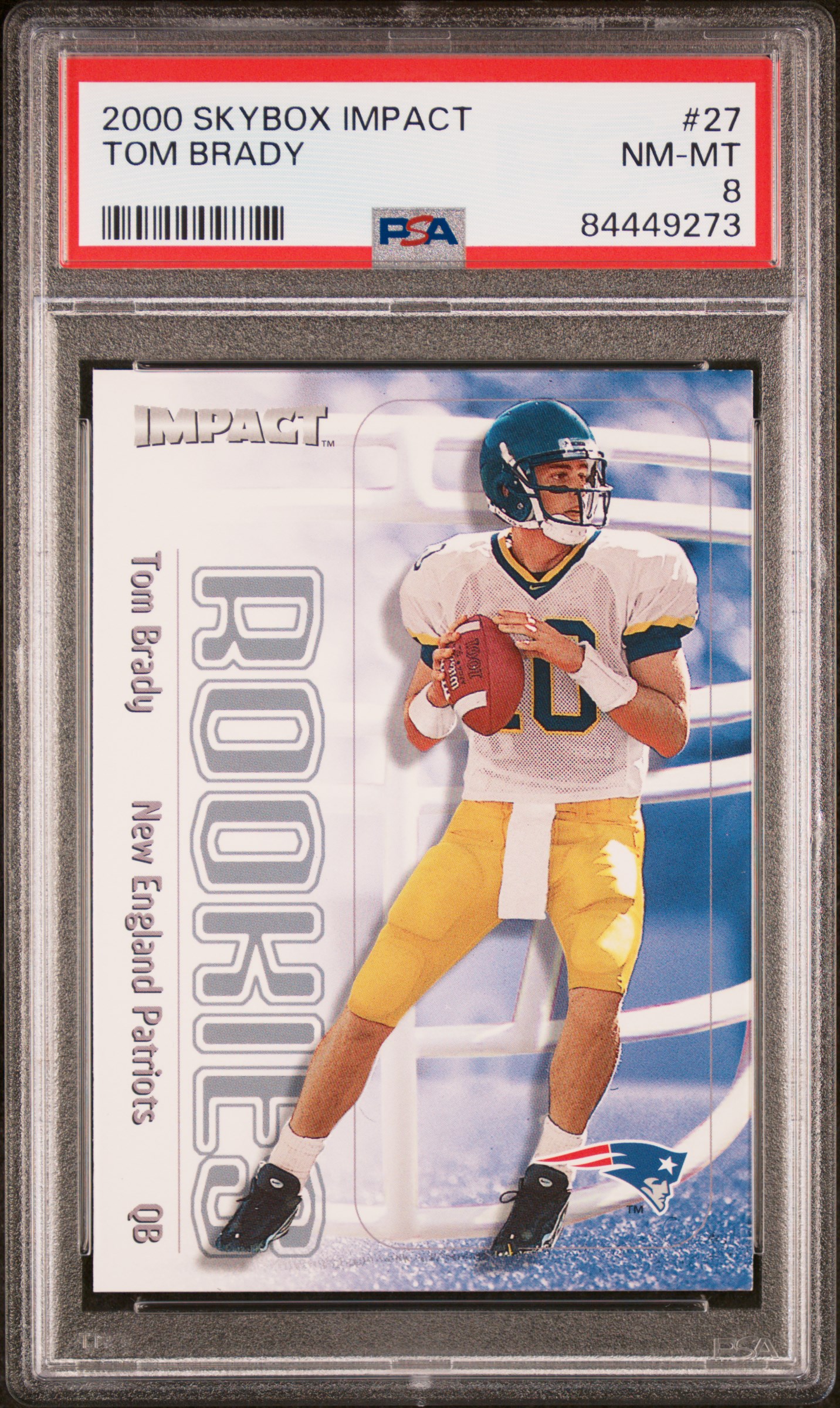 2000 Skybox Impact Tom Brady #27 Nm-Mt 8 front