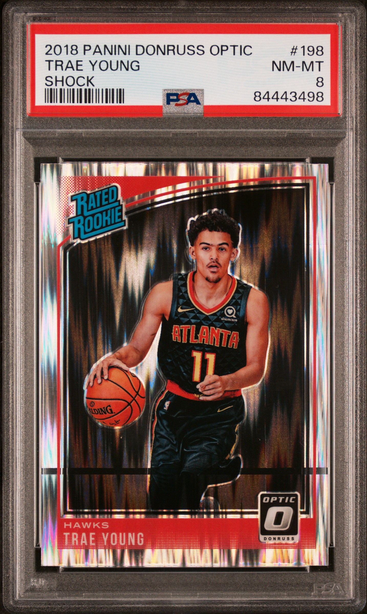 2018 PANINI DONRUSS OPTIC #198 TRAE YOUNG SHOCK