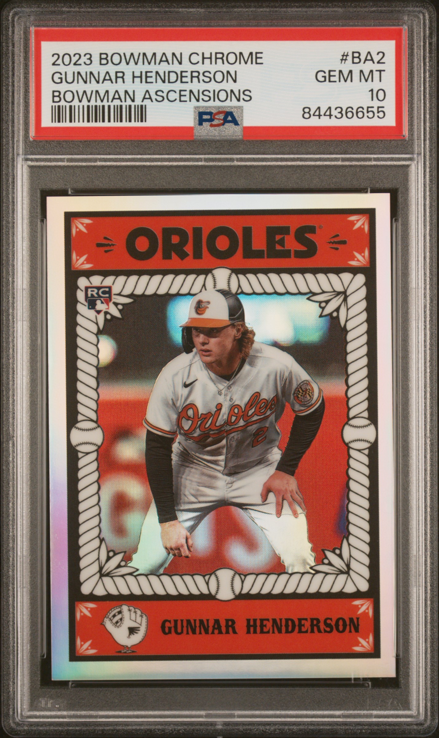 2023 BOWMAN CHROME BOWMAN ASCENSIONS #BA2 GUNNAR HENDERSON